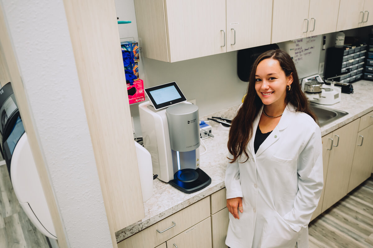 A CDP dentist gets started in her new practice during her first year out of dental school.