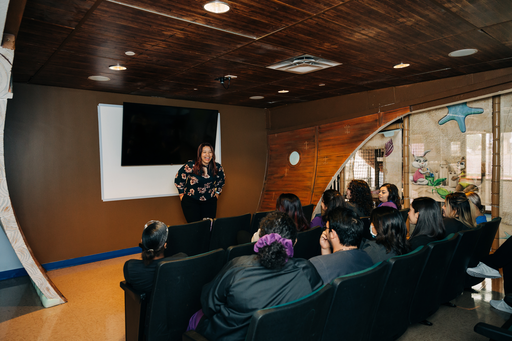 A movie theater in a dental office can help aid the emotionally-charged dental environment.